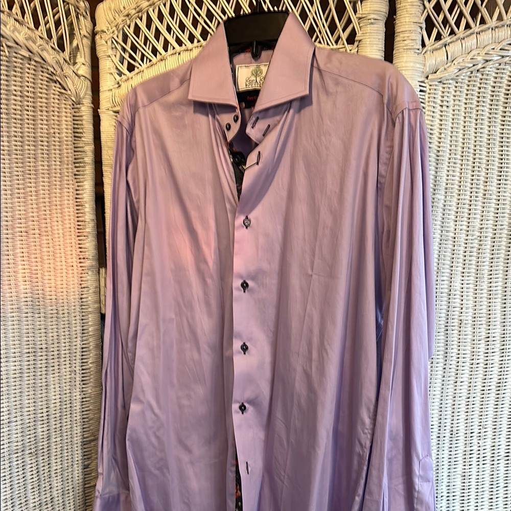 Purple Long-Sleeved Dress Shirt